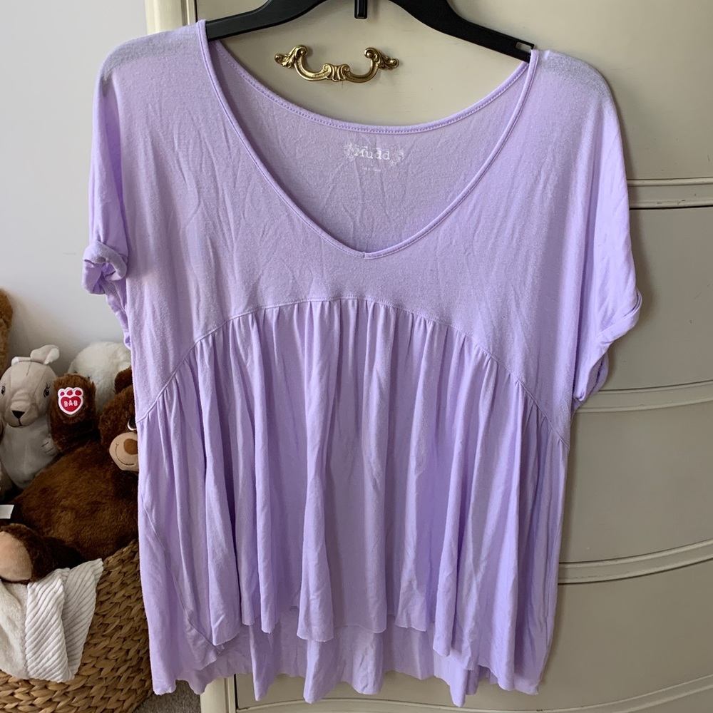 Purple baby doll style top